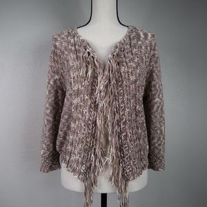 Fringe Ruby Rd. Knit Sweater Size XL Petite